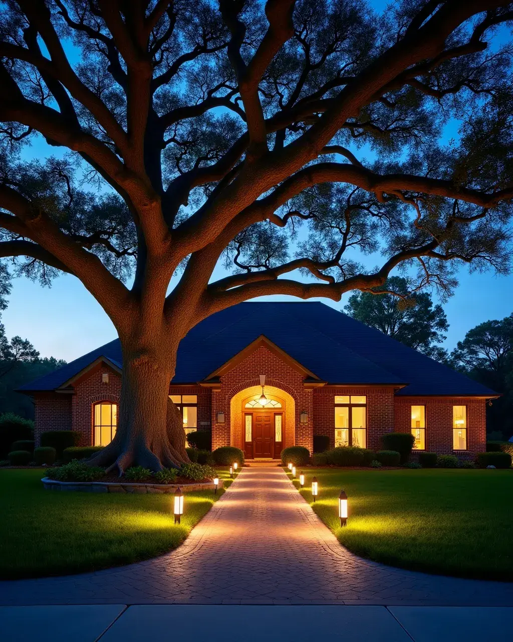Landscape Lighting Design & Installation by Brazos Land & Tree Co. in Sugar Land, TX