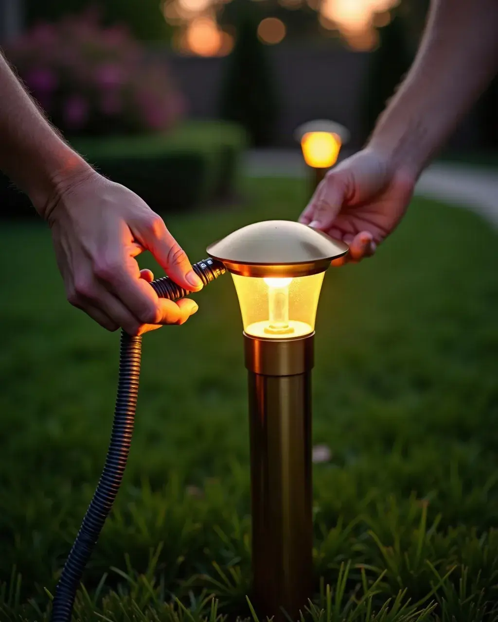 Landscape Lighting Repair by Brazos Land & Tree Co. in Sugar Land, TX
